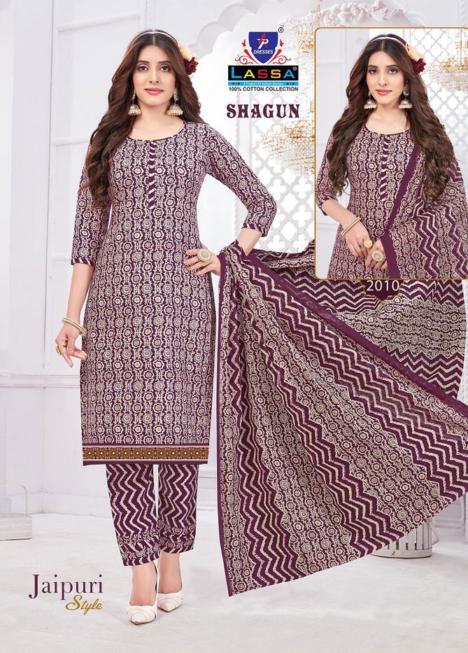 Shagun Jaipuri Style Vol 2 By Lassa Printed Cotton Dress Material Wholesale Shop in Surat